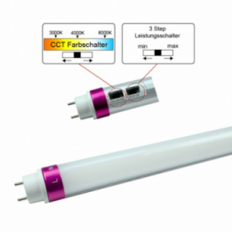 LED-Röhre T8 G13 3000/4000/5000K warm- neutral- kaltweiss 2250 Lumen IP20 Hochvolt 120-300V DC-kompatibel