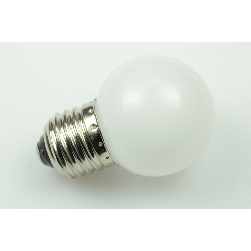 LED-Schraubsockellampe E27 600nm amber 90 Lumen IP44 Hochvolt -kompatibel