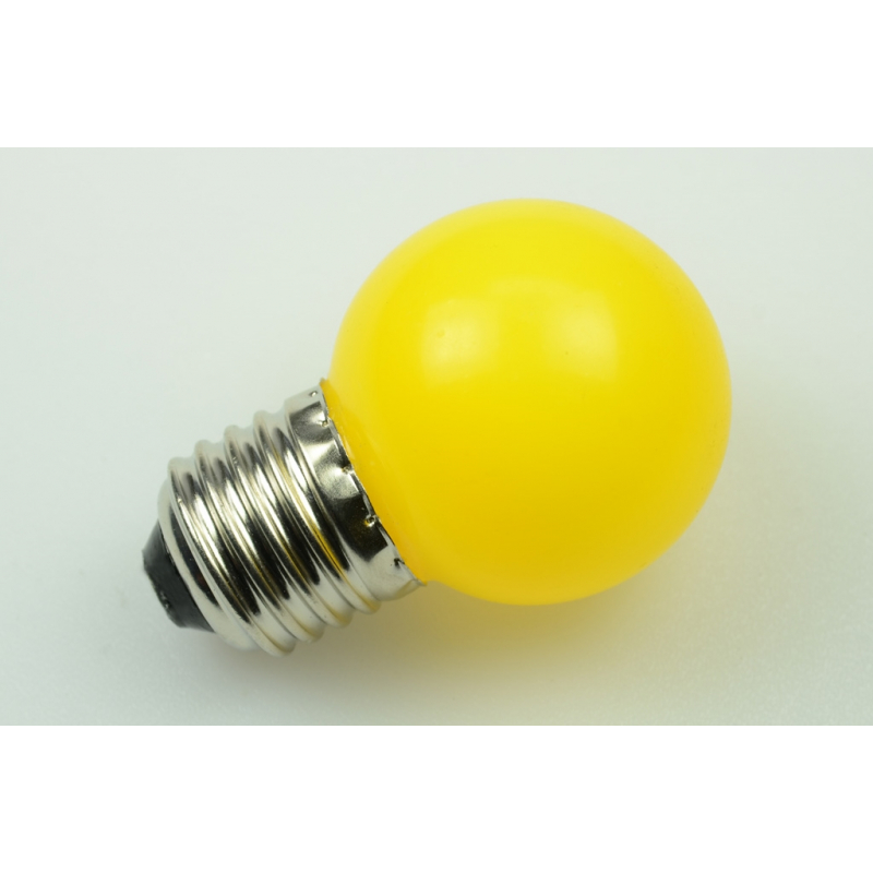 LED-Schraubsockellampe E27 590nm gelb 100 Lumen IP44 Hochvolt -kompatibel