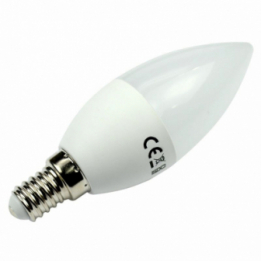 LED-Schraubsockellampe E14 2700K warmweiss 370 Lumen IP20 Hochvolt 60-269V DC-kompatibel